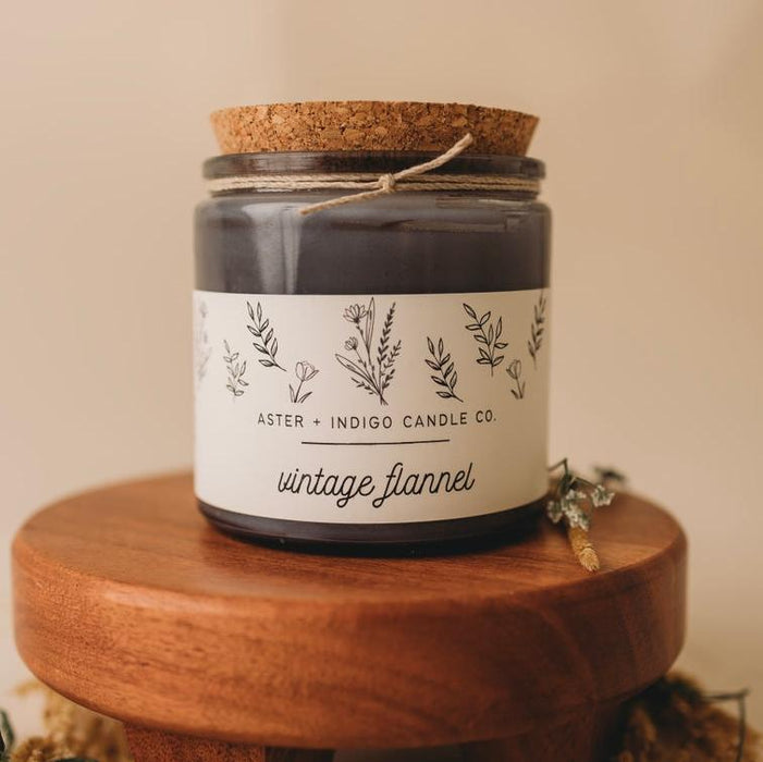 Vintage Flannel Hand-Poured Candle