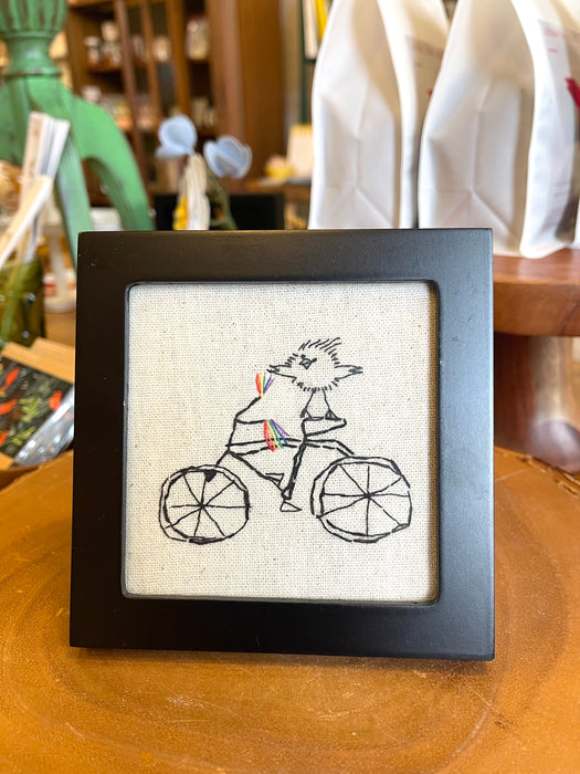 Bikin' Bird Chick with Bicycle