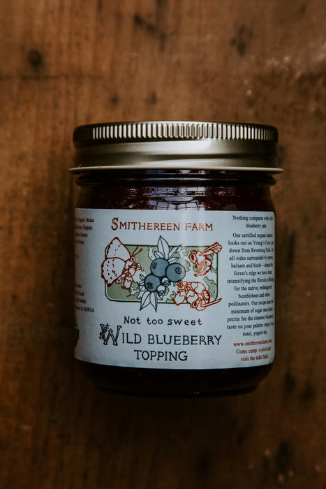 Not-Too-Sweet Organic Wild Blueberry Topping