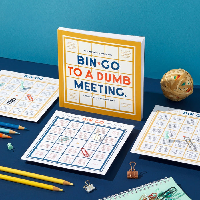 Bin-Go To A Dumb Meeting Office Bingo Book