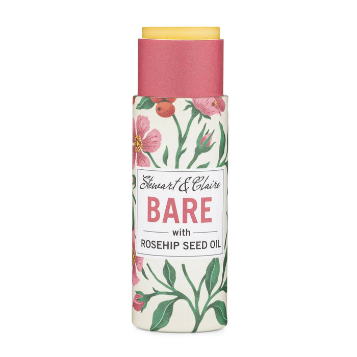 Bare Unscented Lip Balm with Rosehip Seed Oil in Paper Tube