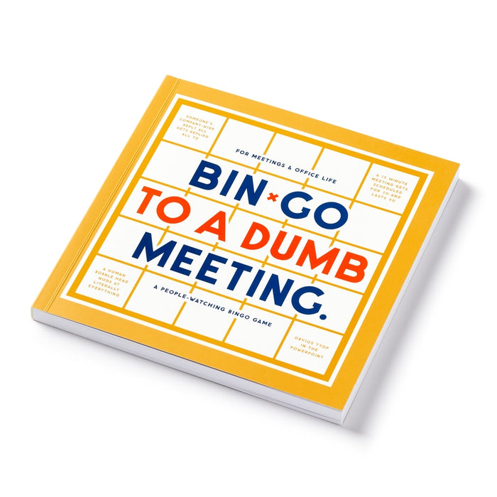 Bin-Go To A Dumb Meeting Office Bingo Book