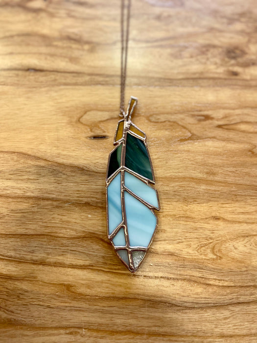 Feather Stained Glass - Three  Colorways To Choose From