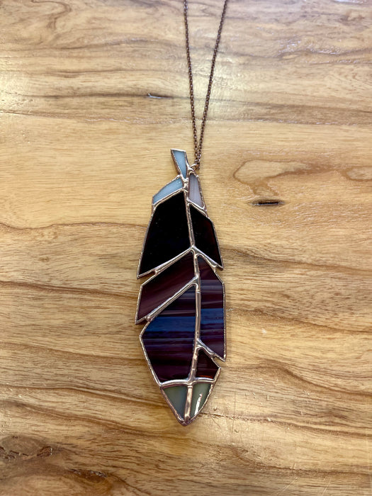 Feather Stained Glass - Three  Colorways To Choose From