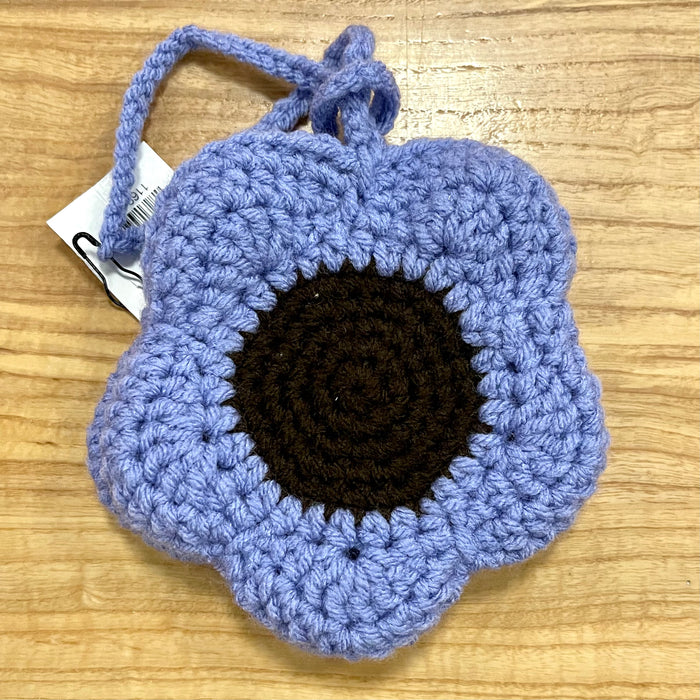 Hand-Crocheted Flower Pouch