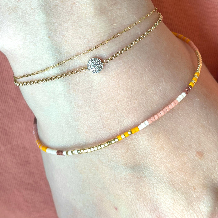 Beaded Bracelet in Sunrise