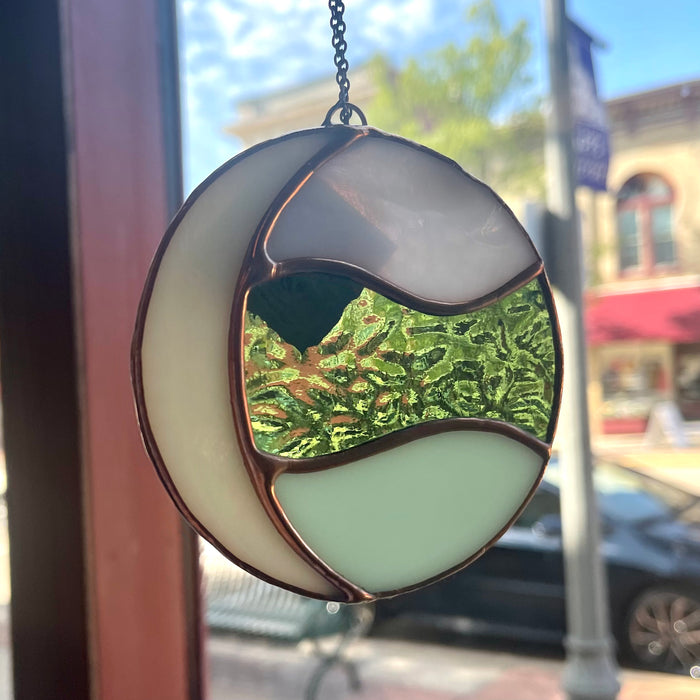 Moon Suncatcher - 4" Size - Four Colorways To Choose From