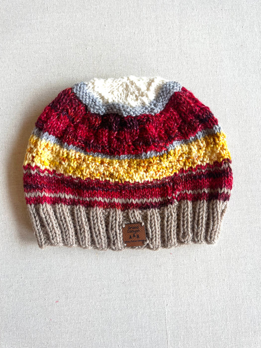 Hand-Knit National Parks Inspired Hat - Grand Canyon