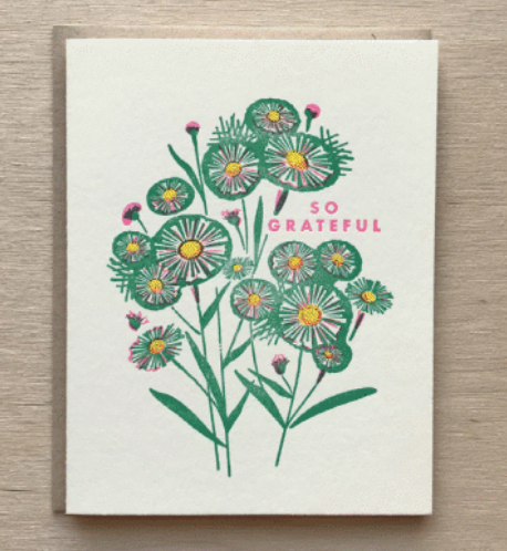 So Grateful Letterpress Card