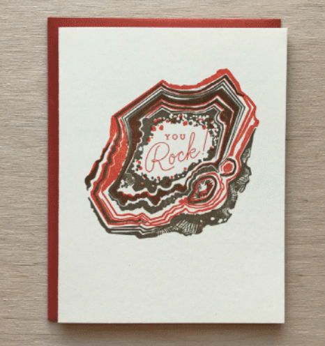 You Rock Letterpress Card