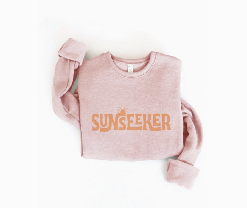Sun Seeker Sweatshirt in Rose