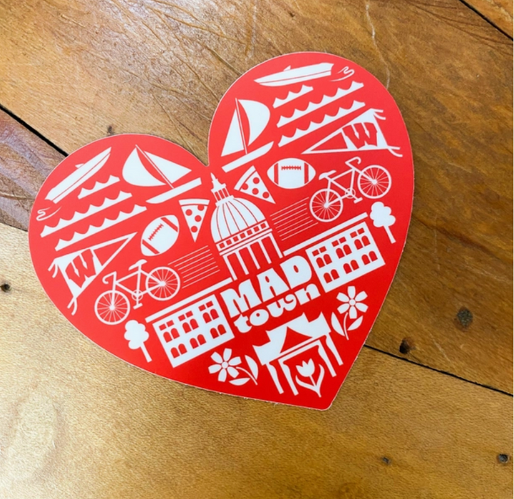 Madison Icon Heart Sticker