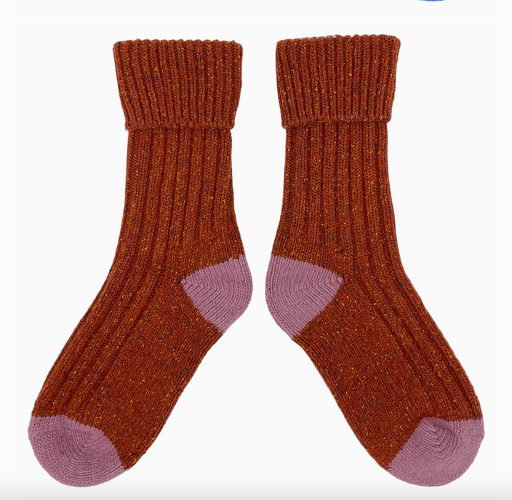 Lambswool & Silk Blend Socks - Choose Your Favorite Color