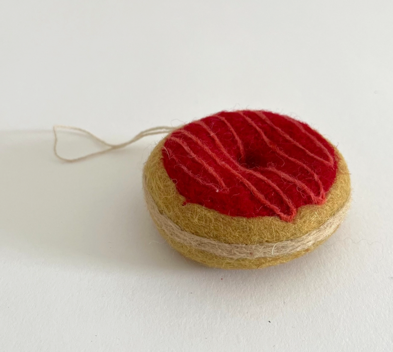 Hand-Felted Donut Ornaments - Choose Your Favorite!