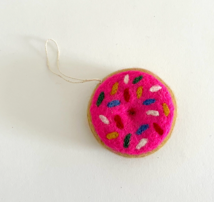 Hand-Felted Donut Ornaments - Choose Your Favorite!