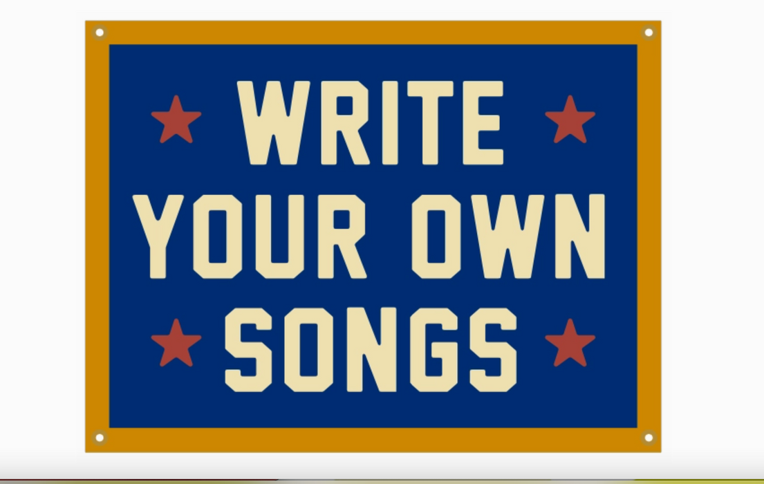 Write Your Own Songs Camp Flag