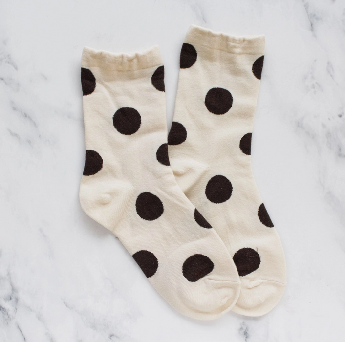 Polka Dot Socks - Two Colorways To Choose From