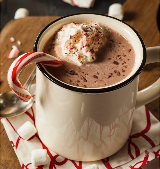 Hot Cocoa Mix Jar in Minty Wonderland