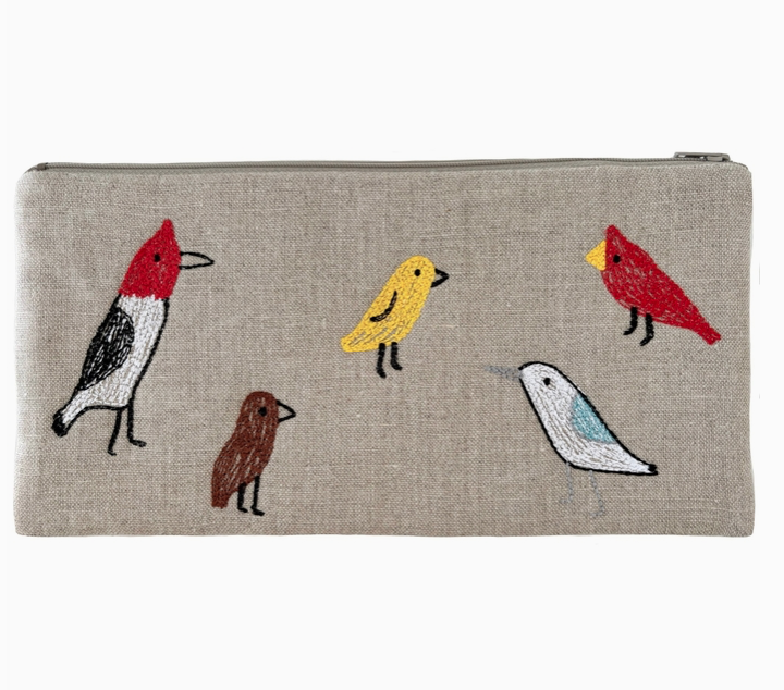 Handmade Backyard Birds Pouch