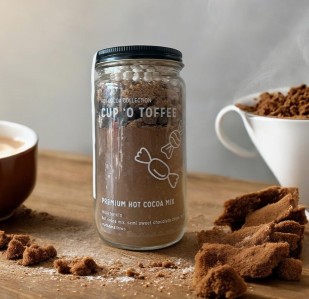 Hot Cocoa Mix Jar in Cup O' Toffee