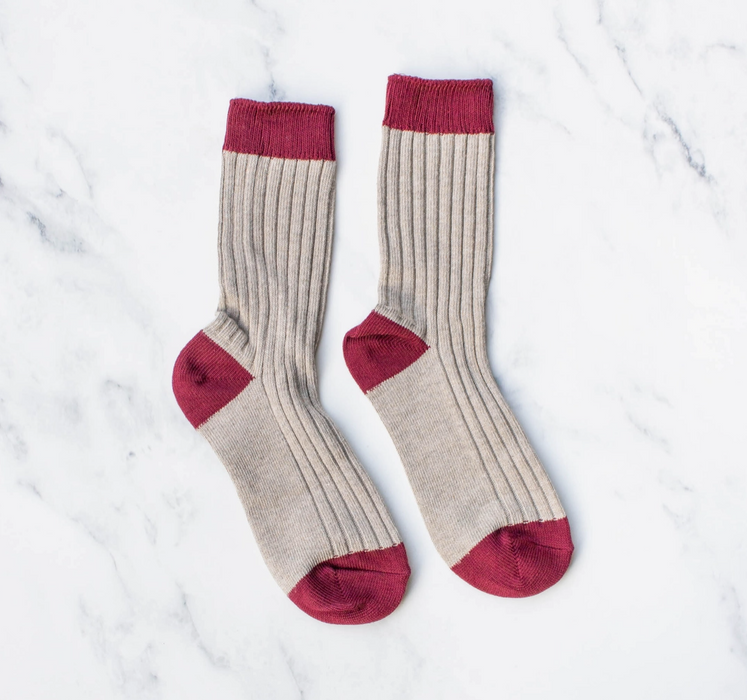 Two-Tone Socks - Available In Three Colorways