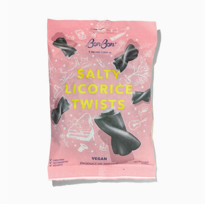 Salty Licorice Twists Swedish Candy