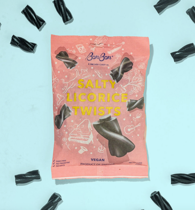 Salty Licorice Twists Swedish Candy