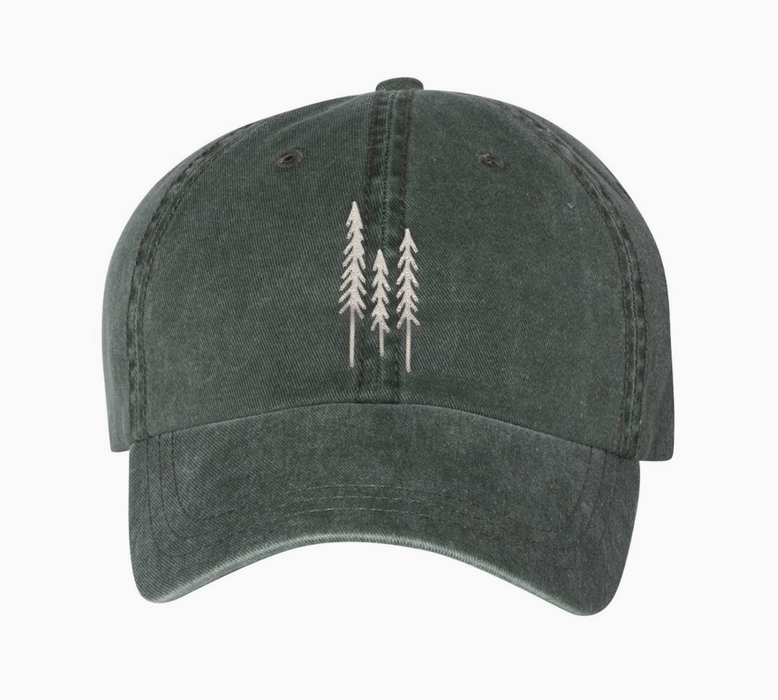 Evergreen Trees Baseball Hat