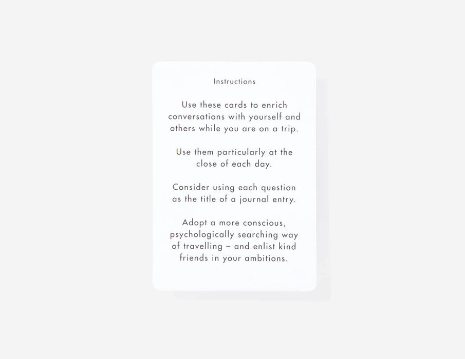 Travel Therapy Cards To Deepen and Transform the Travel Experience