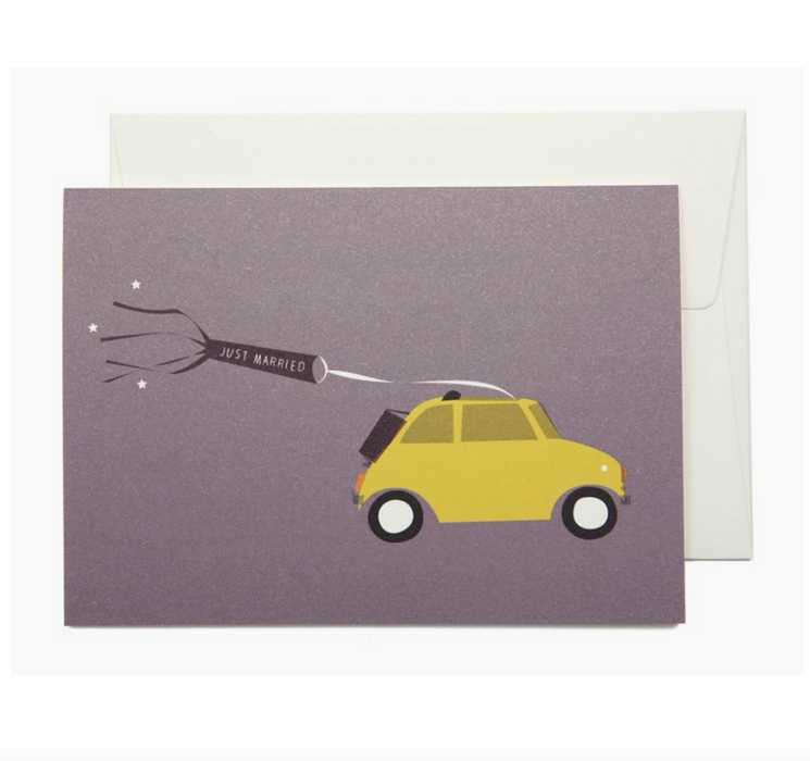 Just Married Greeting Card