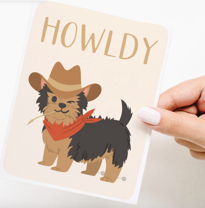 Howldy Greeting Card